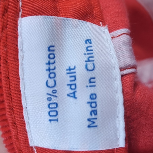 Georgia Bulldogs stitched logo corduroy red & white short brim velcro tab hat - Picture 10 of 11